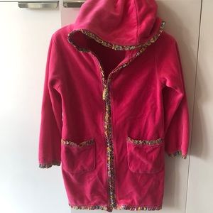 Pink Oscar De La Renta swim coverup